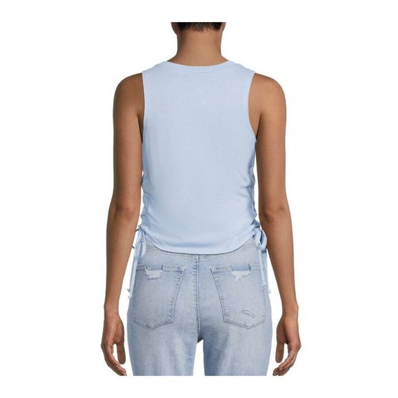 No Boundaries JRS Blue Lace Up Sleeveless Tank Blue Desert Dreaming size XXXL 21 - Picture 4 of 5